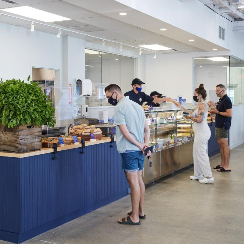 A customer ordering from our prepared foods counter.