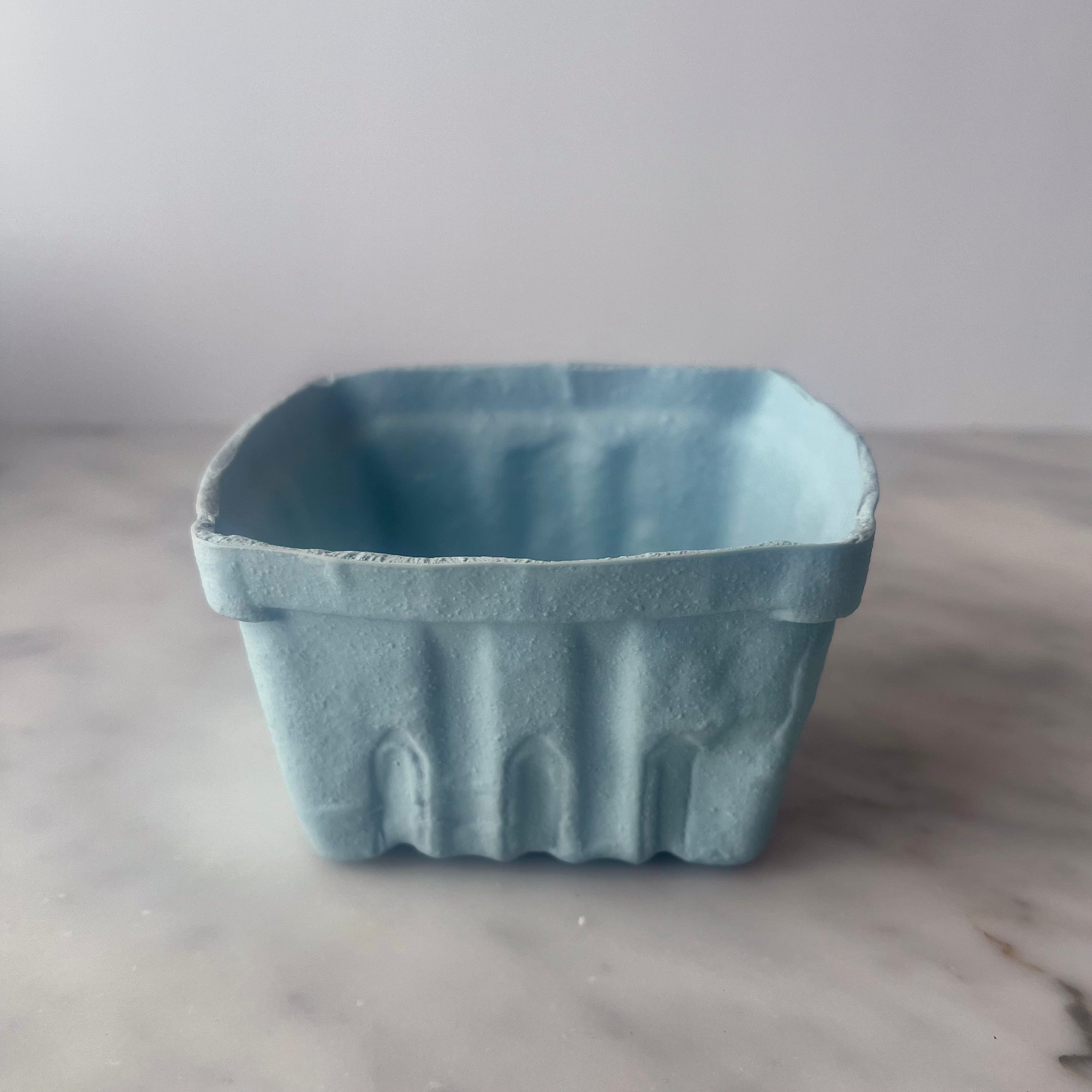 Heirloom Home and Studio Blue Porcelain Berry Basket