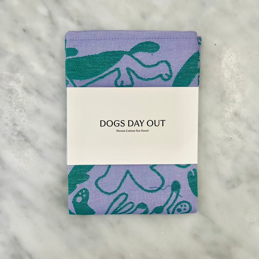 Wrap Tableware Dogs Day Out Tea Towel