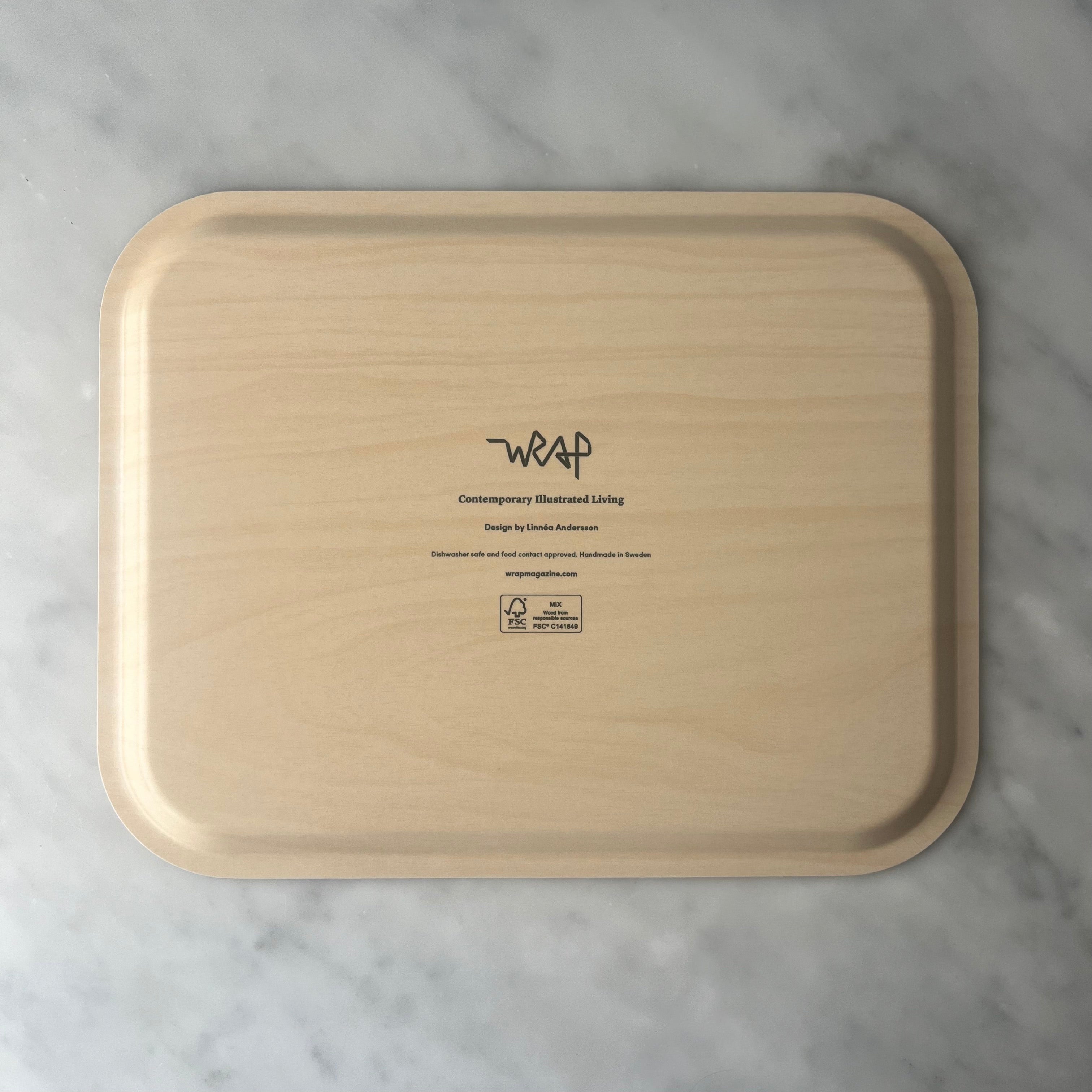 Wrap Tableware Green Tray