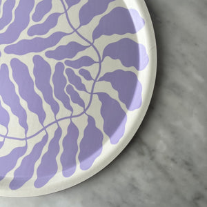 Wrap Tableware Round Lilac Tray