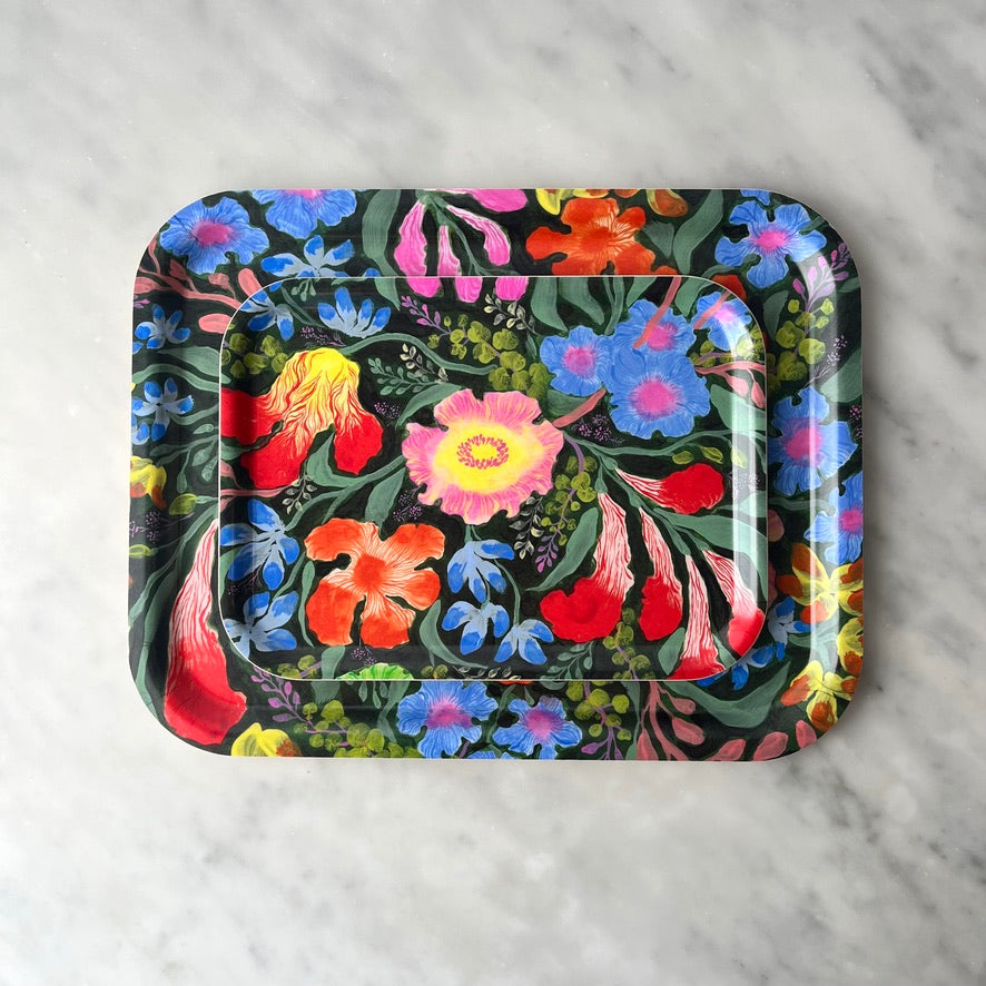 Wrap Tableware Botanical Blooms Mini Rectangular Tray