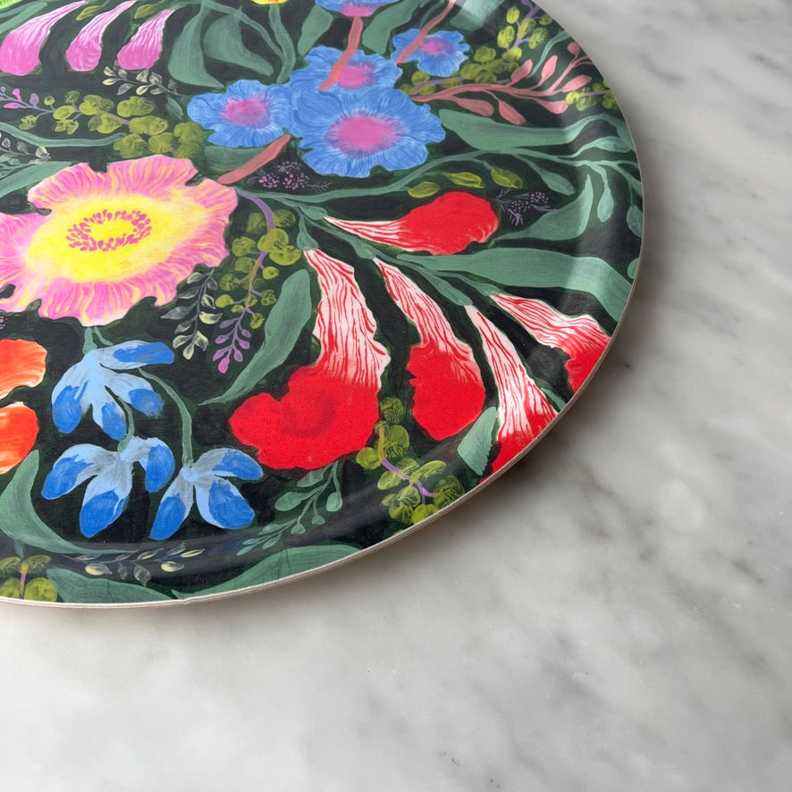 Wrap Tableware Botanical Blooms Round Tray