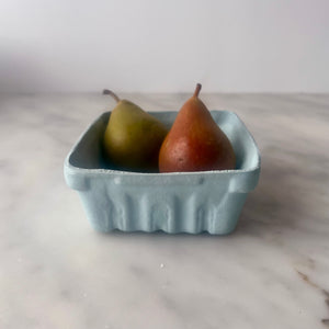 Heirloom Home and Studio Blue Porcelain Berry Basket