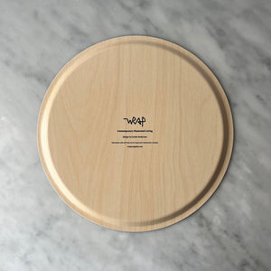 Wrap Tableware Round Blue Tray