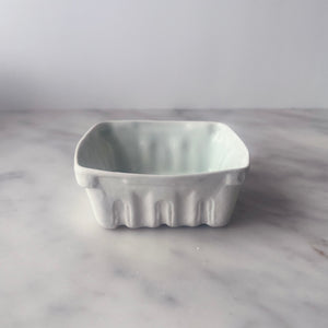 Heirloom Home and Studio White Porcelain Berry Basket