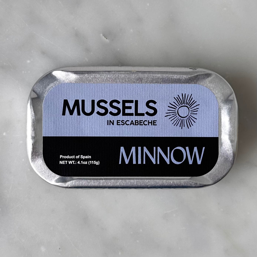 Minnow Mussels in Escabeche